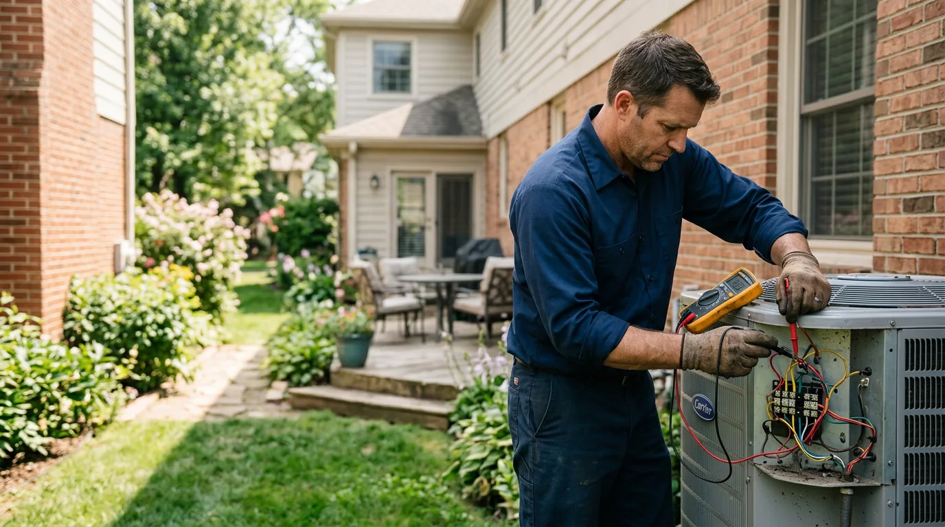 HVAC technician working near Sondheimer, LA